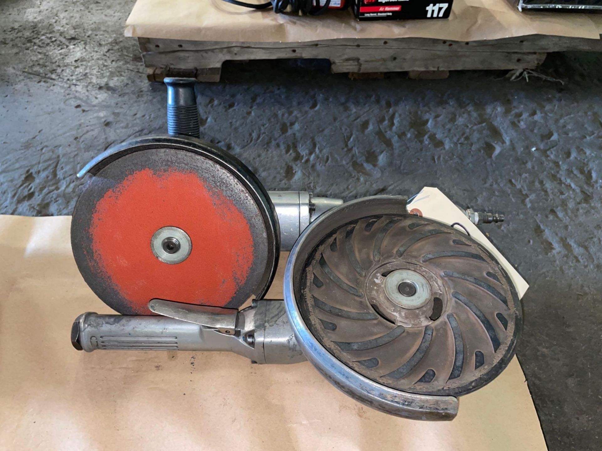 Lot of 2: (1) Jet 7" Angle Grinder, (1) Ingersoll-Rand 7" Air Angle Grinder - Image 3 of 3