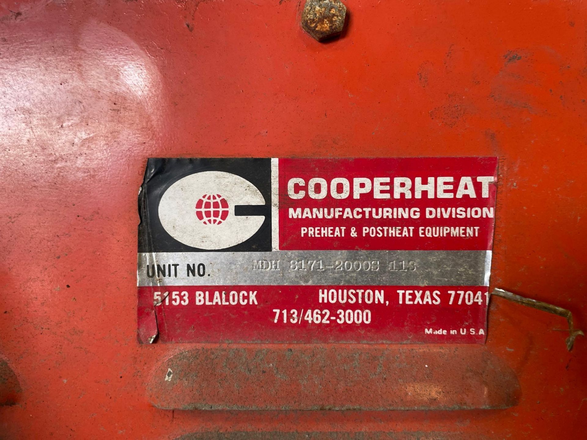 Cooper Heat, Preheat and Post Heat, Device on Casters - Image 2 of 10