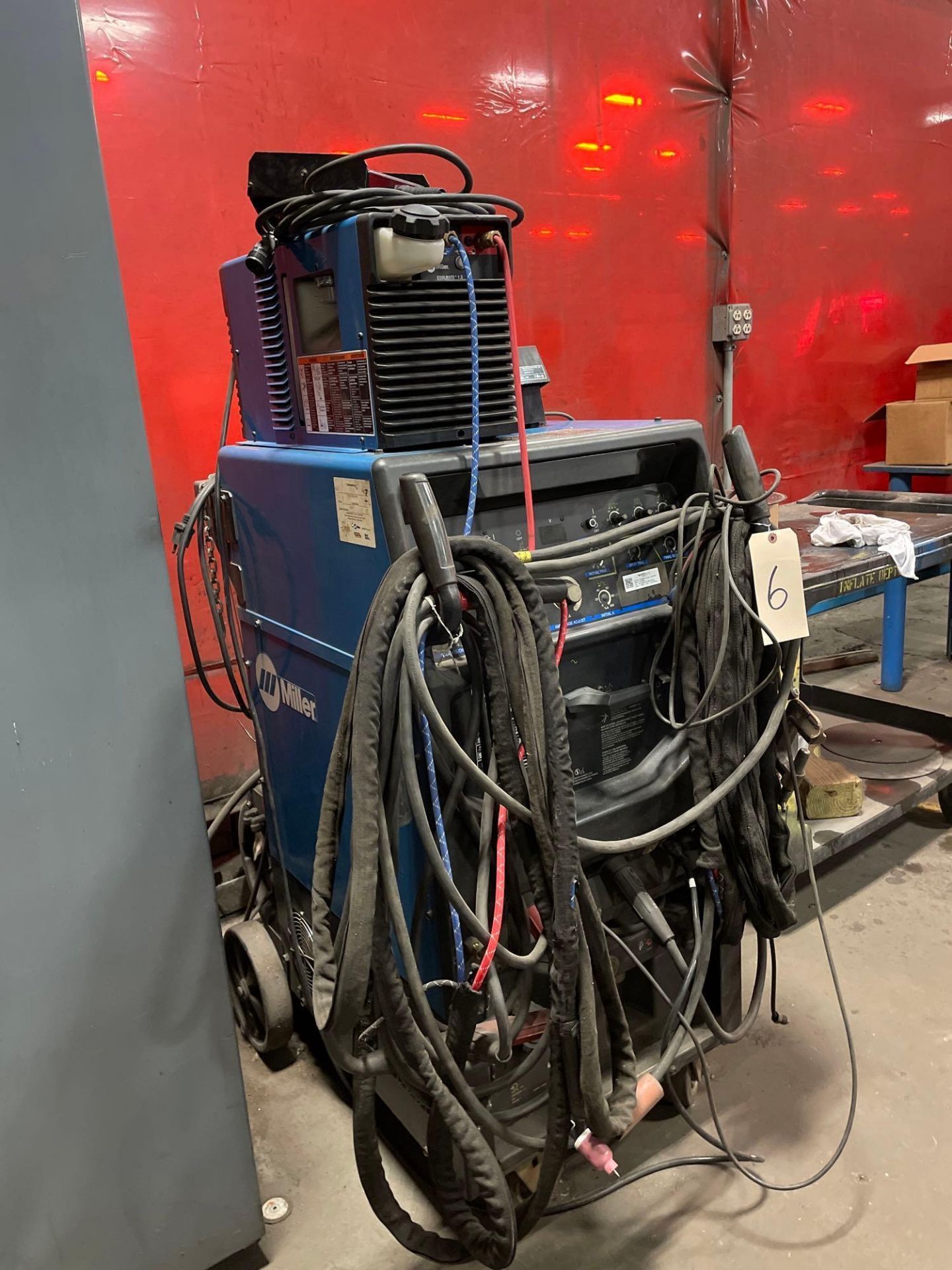 Miller Syncrowave 350 LX Welder, with Miller Coolmate 1.3, and Miller Coolmate 4 - Image 5 of 15