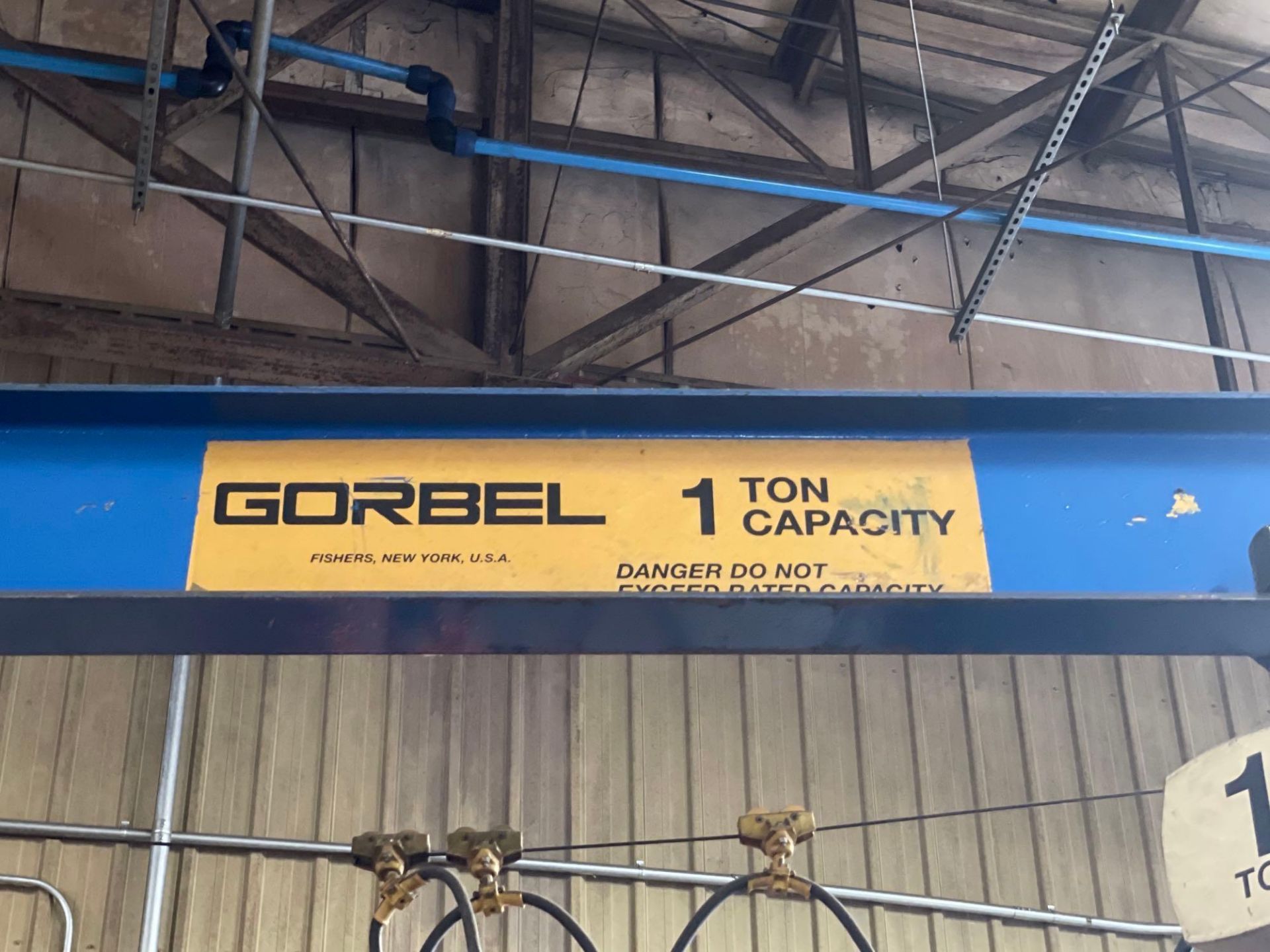 1 Ton Gorbel Jib Crane with 1 Ton Coffing Hoist - Image 12 of 12