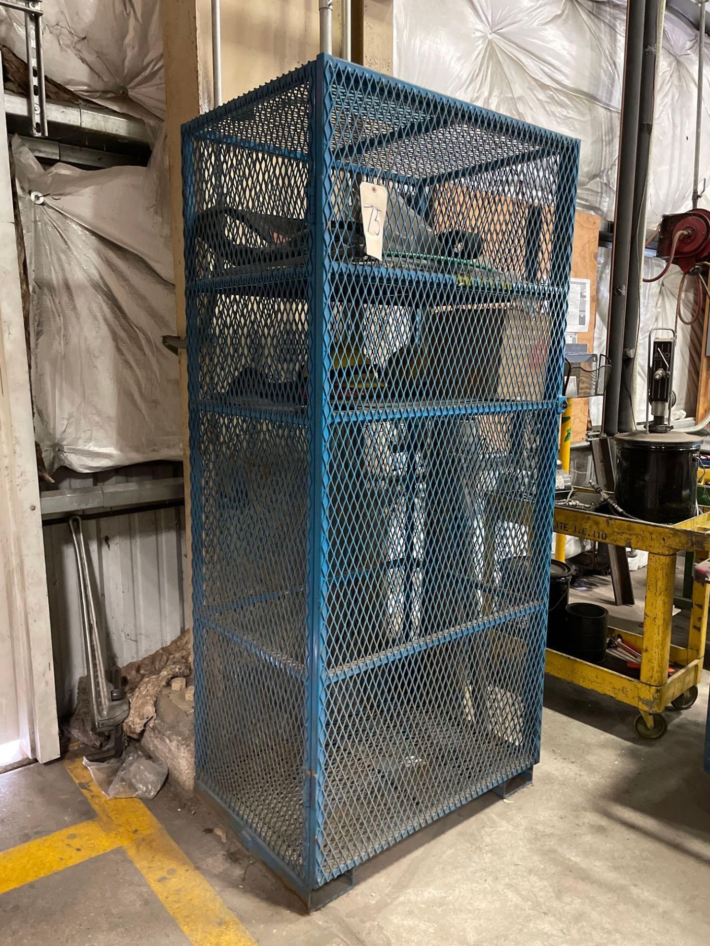 Metal Up Right Cage with Misc., 36” X 25” X 80” - Image 5 of 6