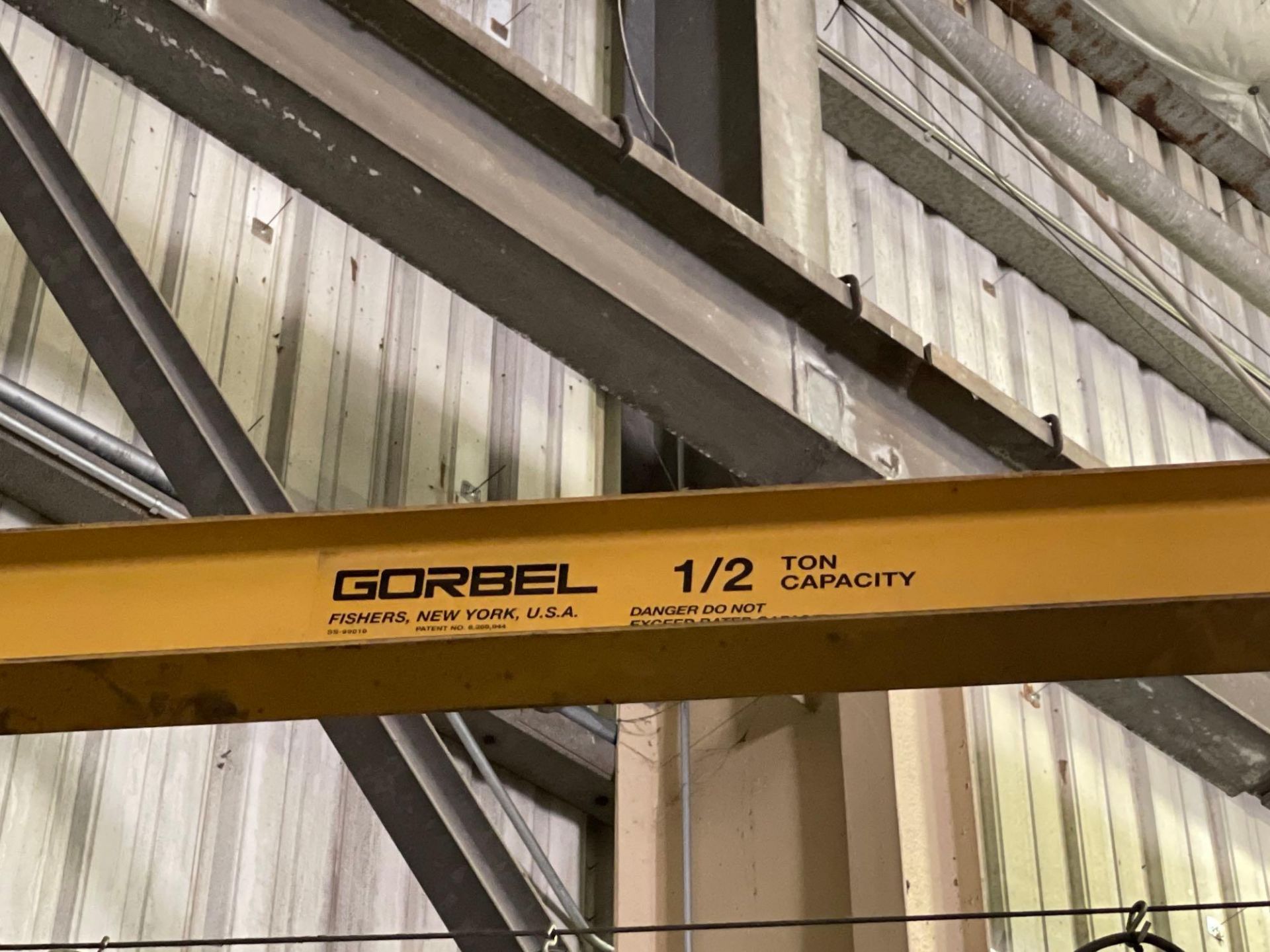 1/2 Ton Gorbel Jib Crane with 1/2 Ton CM Lodestar Hoist - Image 4 of 12