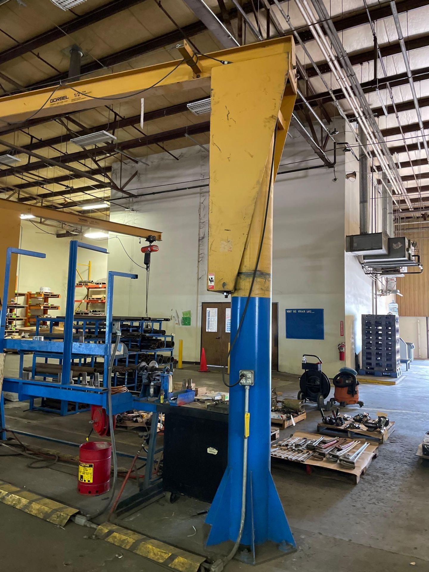 1/2 Ton Gorbel Jib Crane with 1/2 Ton Valustar Hoist - Image 11 of 12