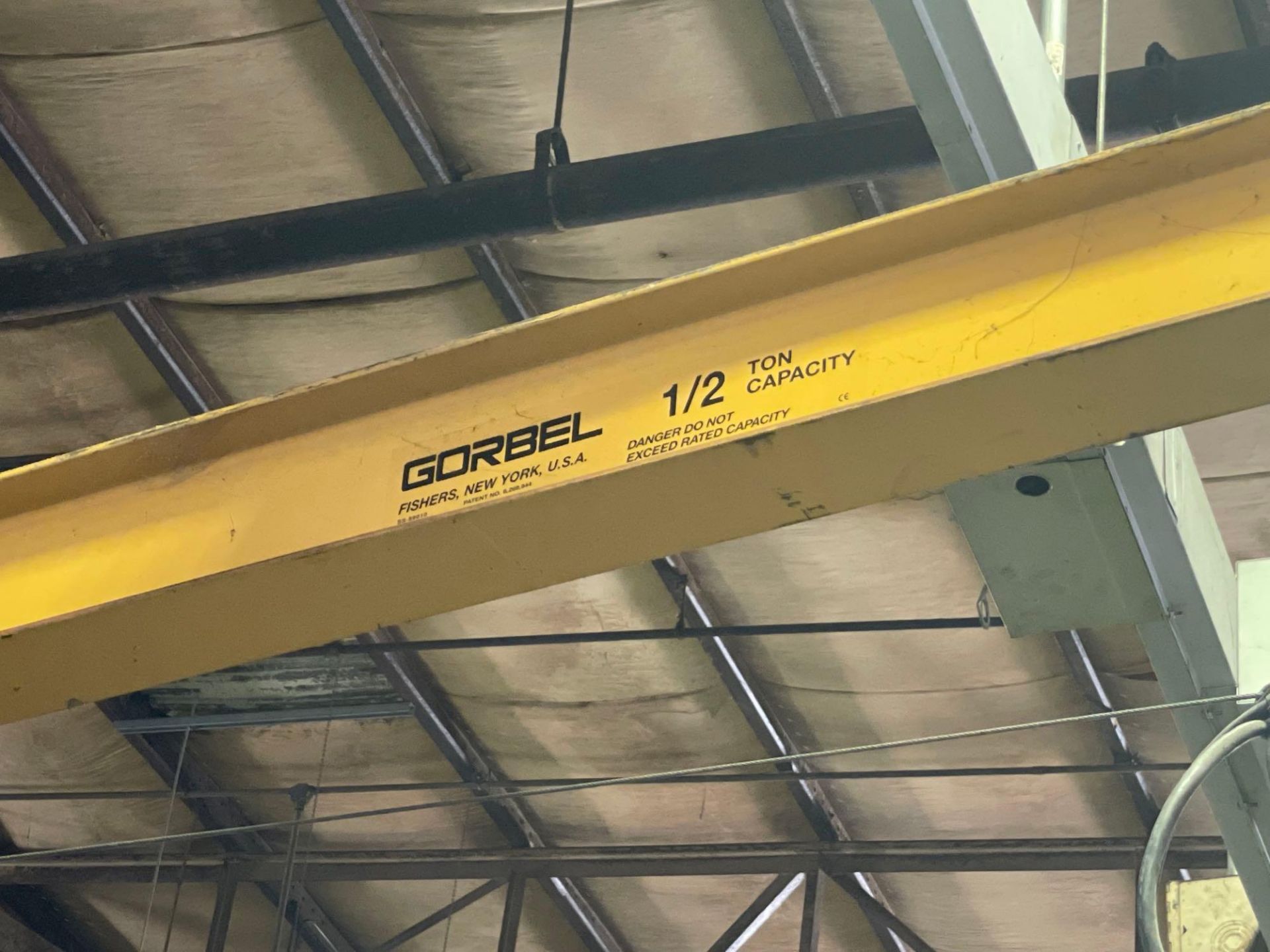 1/2 Gorbel Jib Crane with 1/4 Ton Valustar Hoist, (A11) - Image 3 of 12