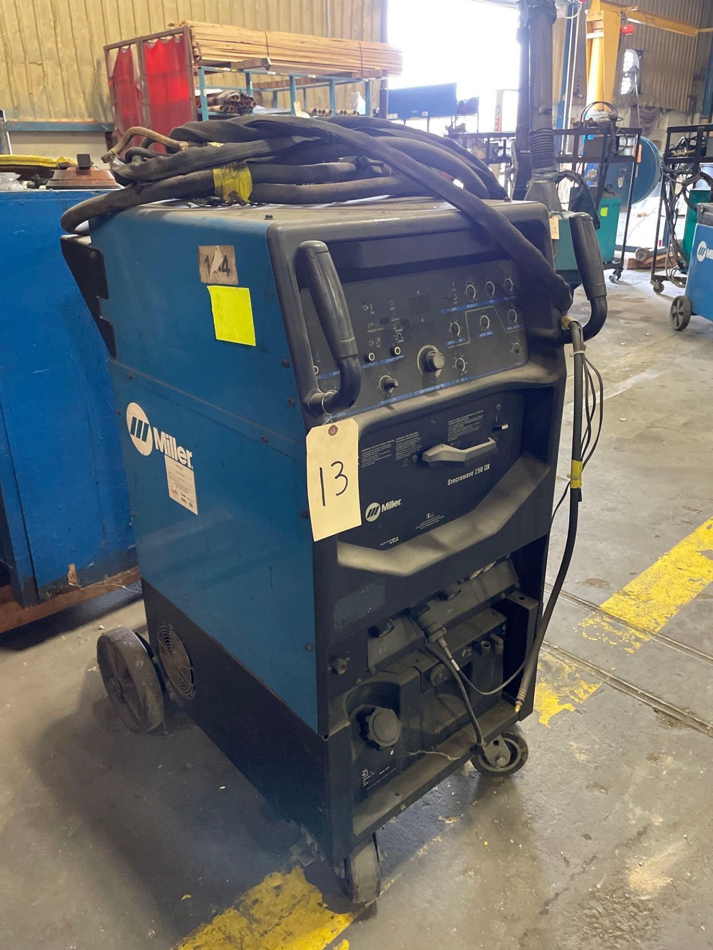 Miller Syncrowave 250 DX Welder on Casters - Image 8 of 14