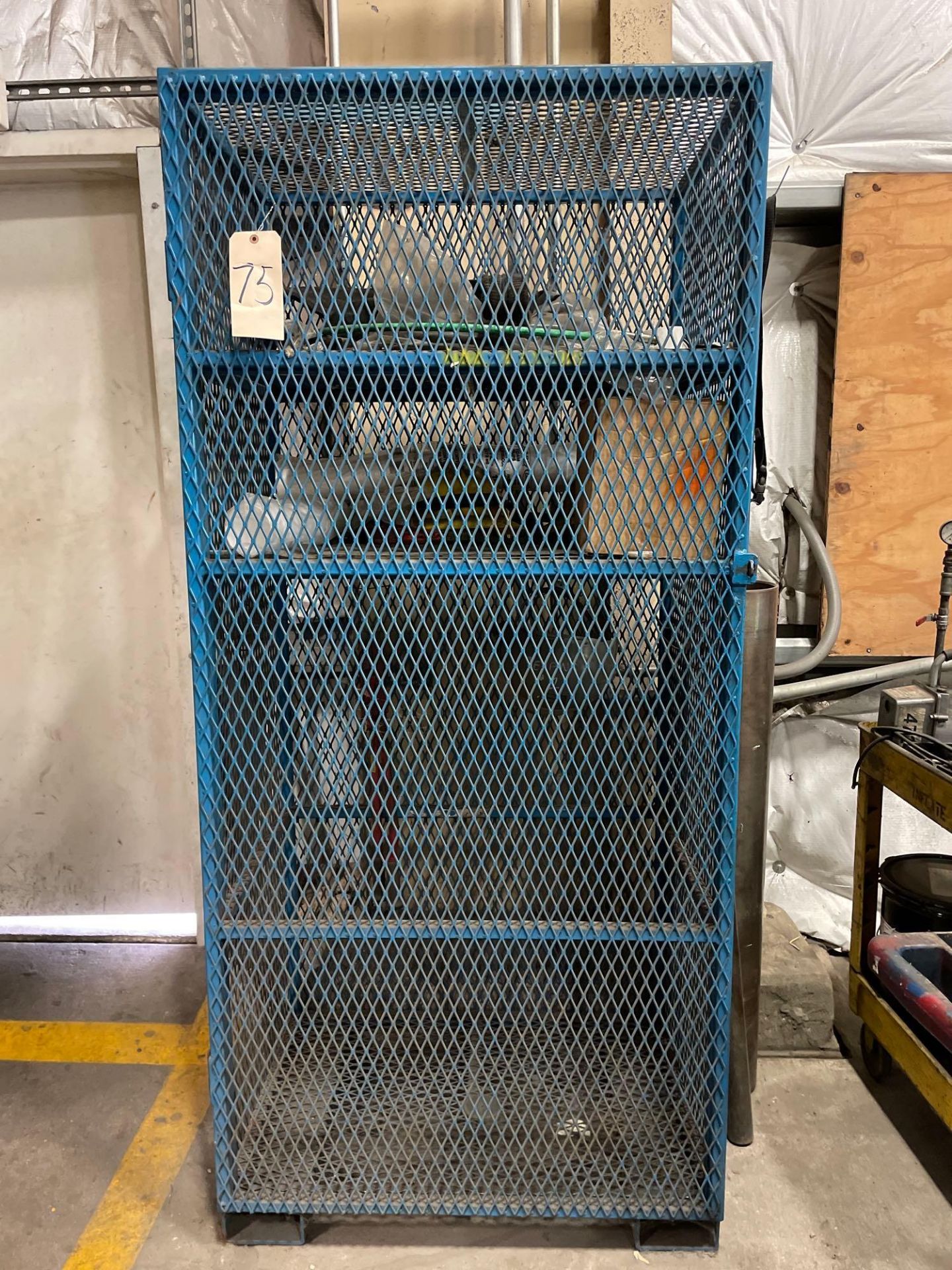 Metal Up Right Cage with Misc., 36” X 25” X 80”