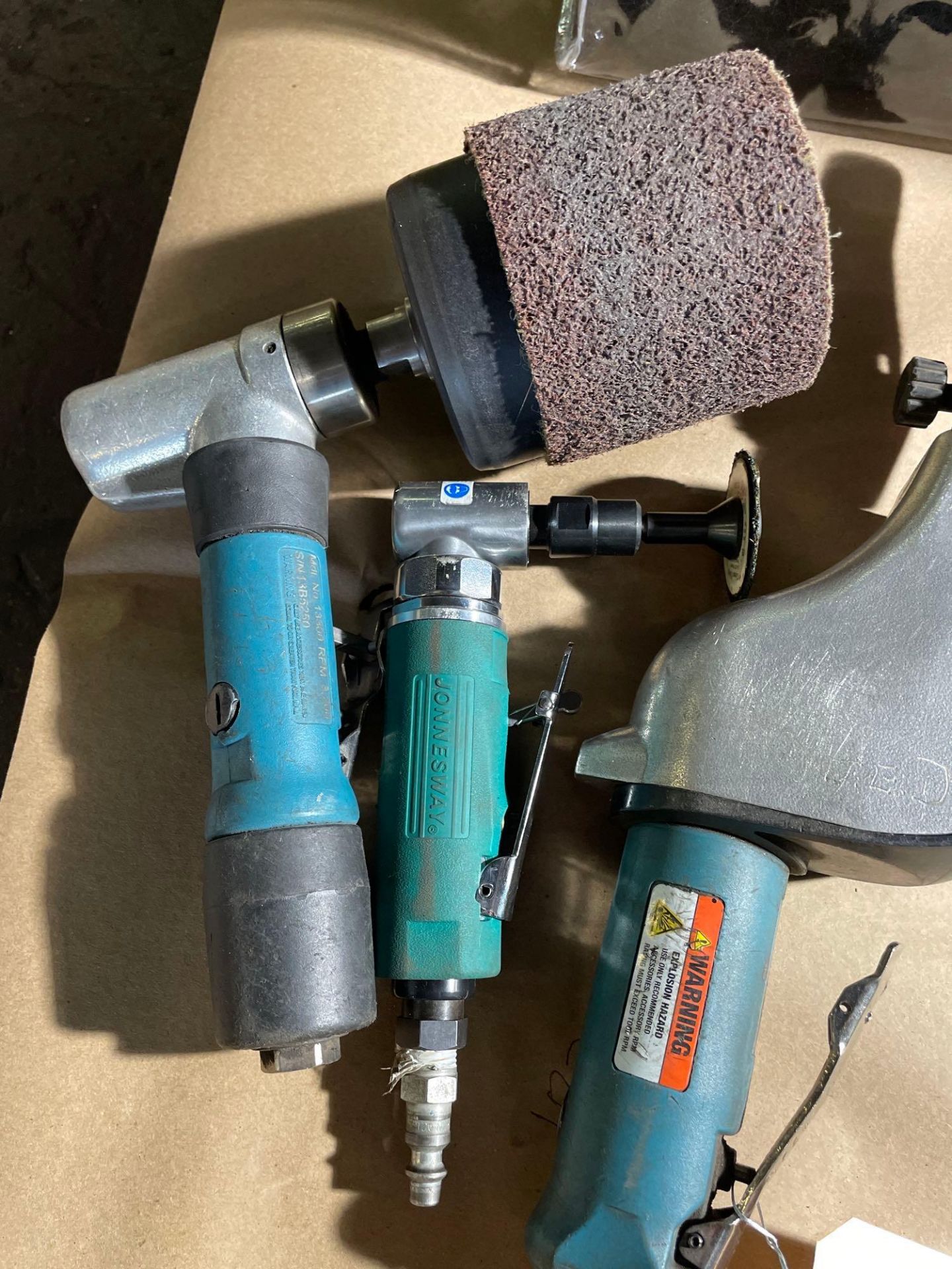Lot of 3: (1) Dynabrade Abrasive Tool, (1) Jonnesway Heavy Duty Mini angle die grinder,(1) Dynaisher - Image 5 of 5