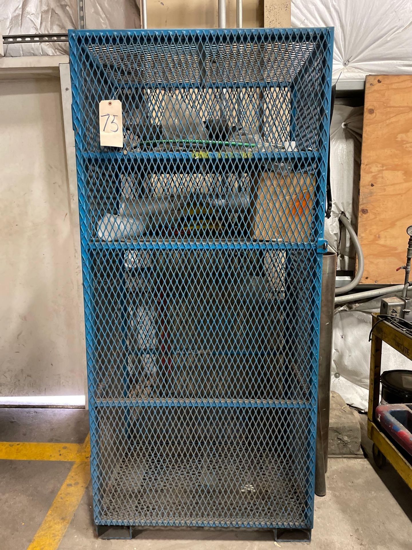 Metal Up Right Cage with Misc., 36” X 25” X 80” - Image 2 of 6