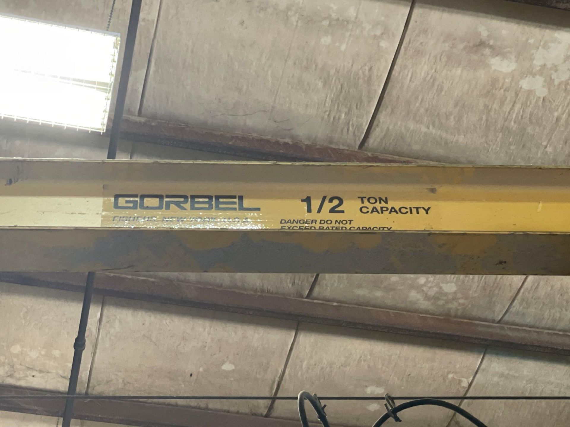 1/2 Ton Gorbel Jib Crane with 1/2 Ton CM Lodestar Hoist - Image 4 of 12