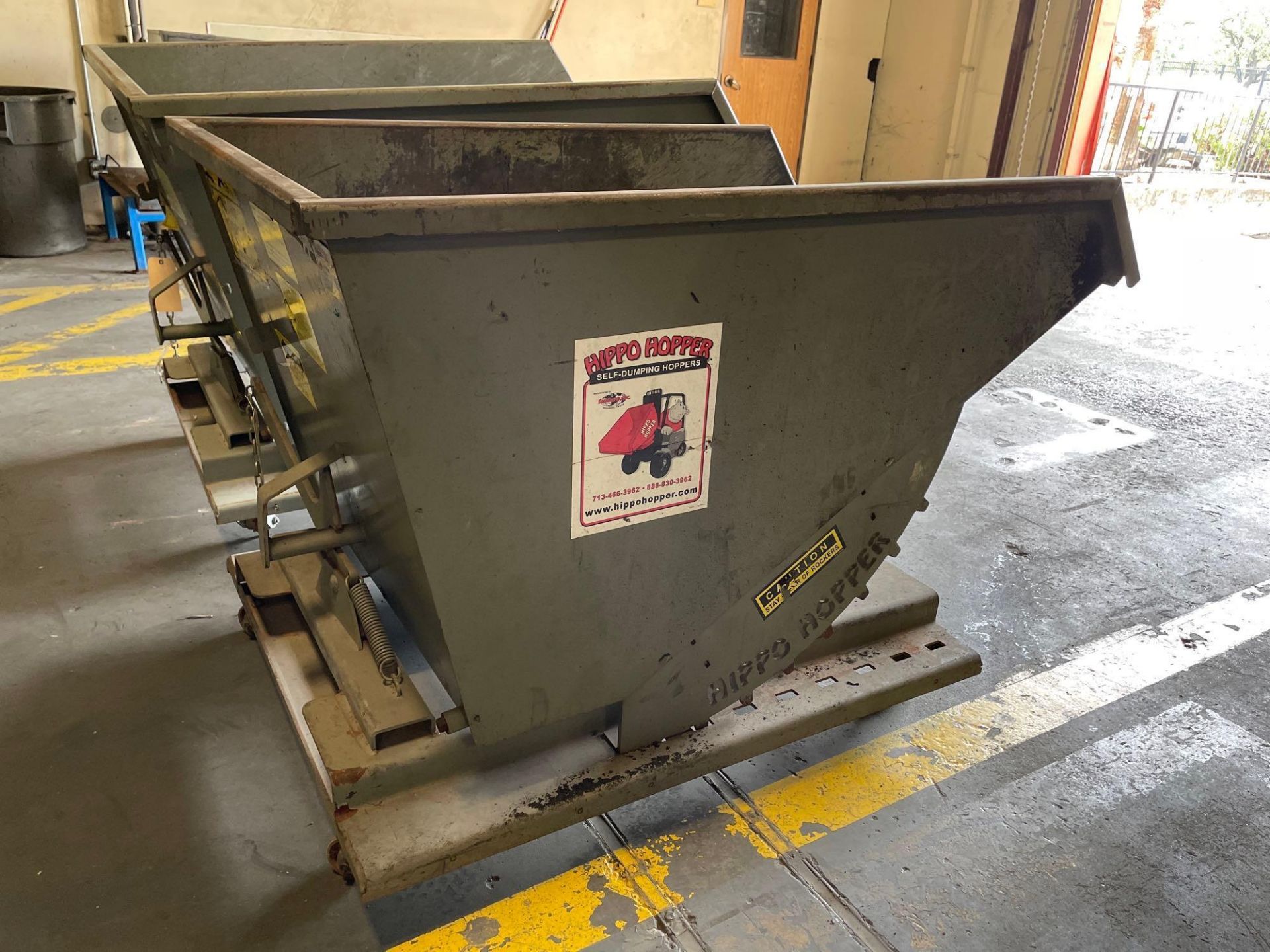 Hippo Hopper Dumpster, 6,500 lbs. max. capacity