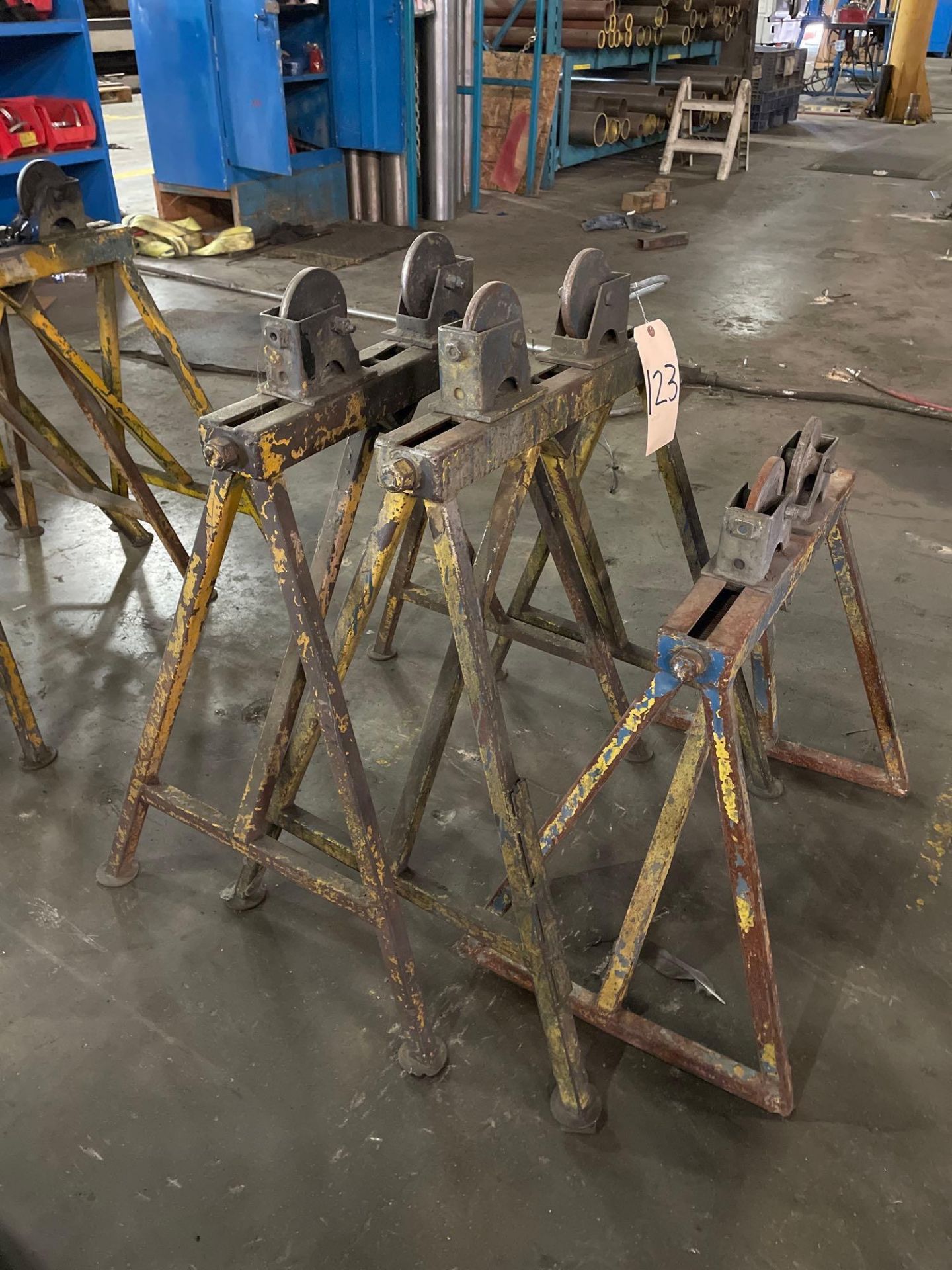 Lot of 3: Roller Stands, Max. Capacity 2,000 lbs. - Image 4 of 4