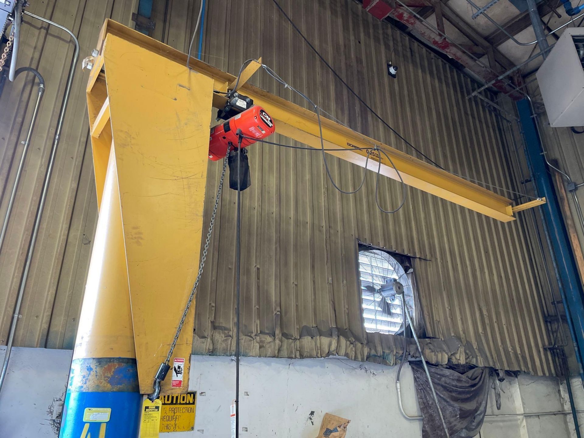 1/4 Ton Gorbel Jib Crane, CM Valustar Hoist 1/4 Ton - Image 10 of 12