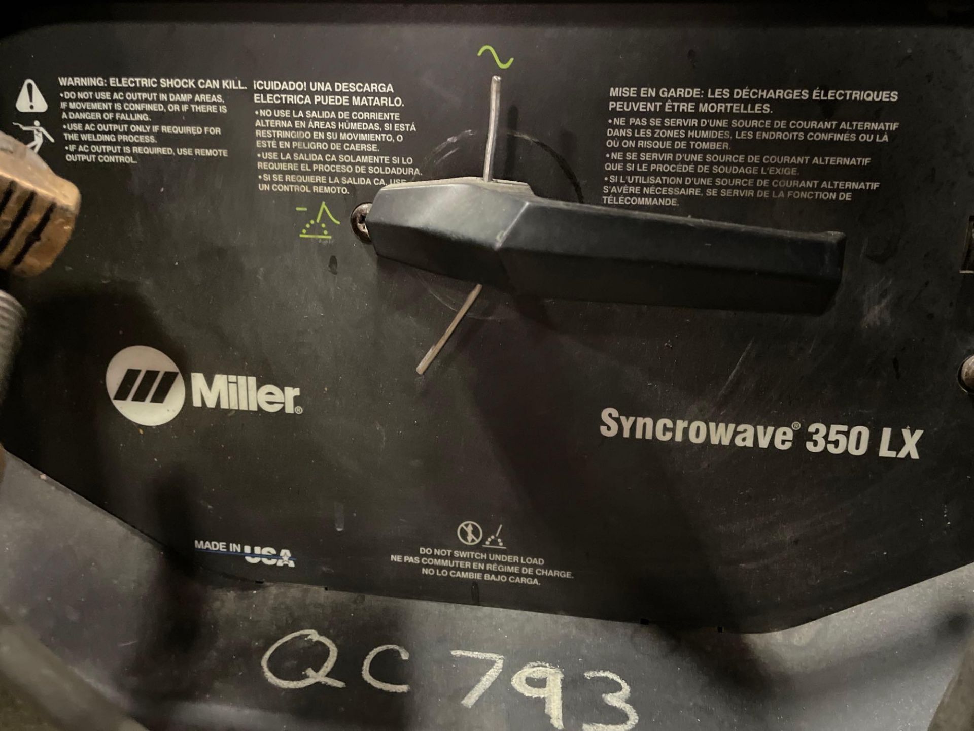 Miller Syncrowave 350 LX Welder on Casters, with Miller Coolmate 4 - Image 2 of 14