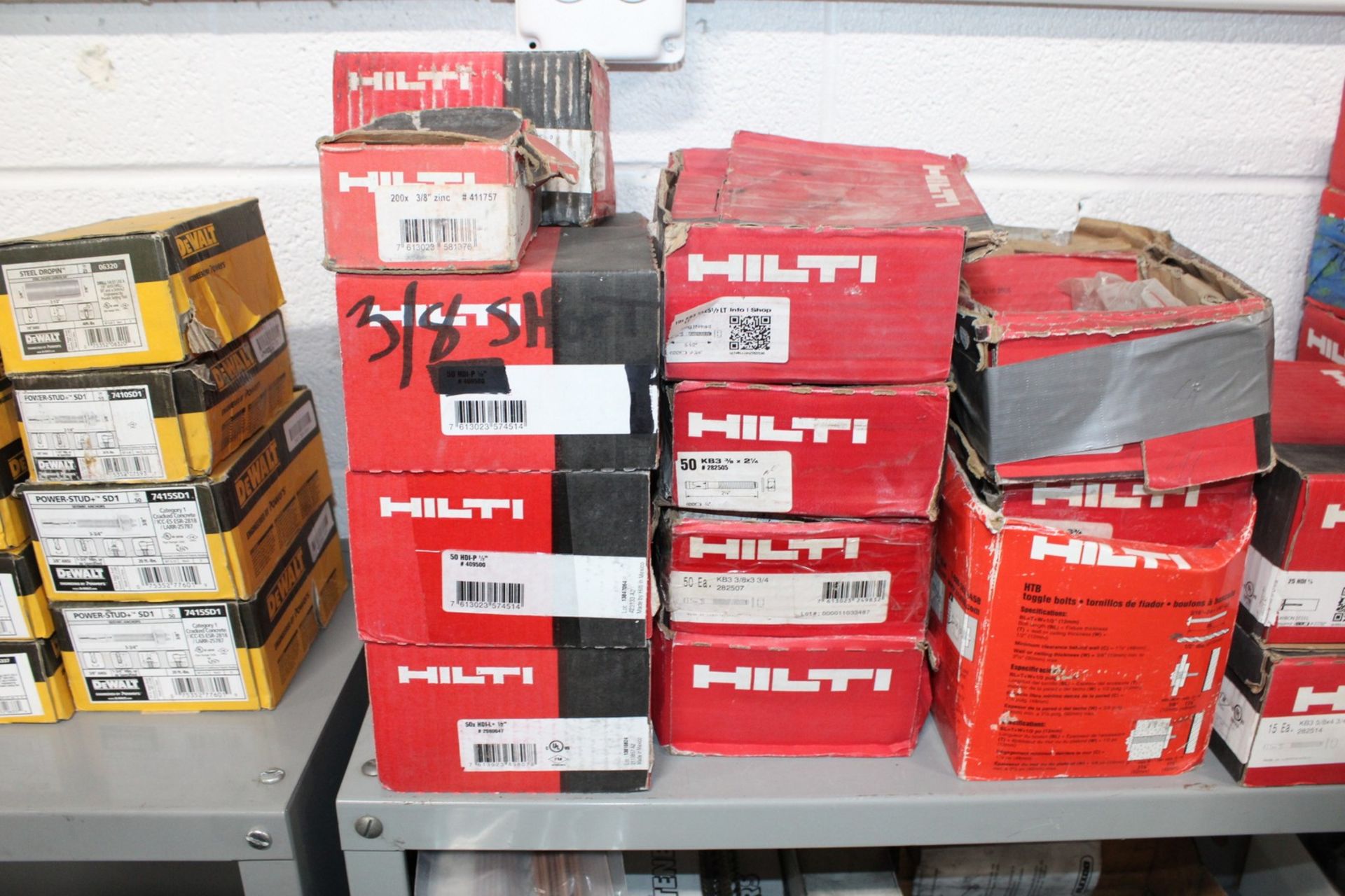 LARGE QTY OF HILTI TOGGLE BOLT ANCHORS, ETC. - Image 2 of 4
