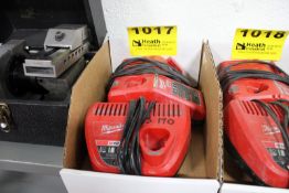(2) MILWAUKEE BATTERY CHARGERS M12/M18