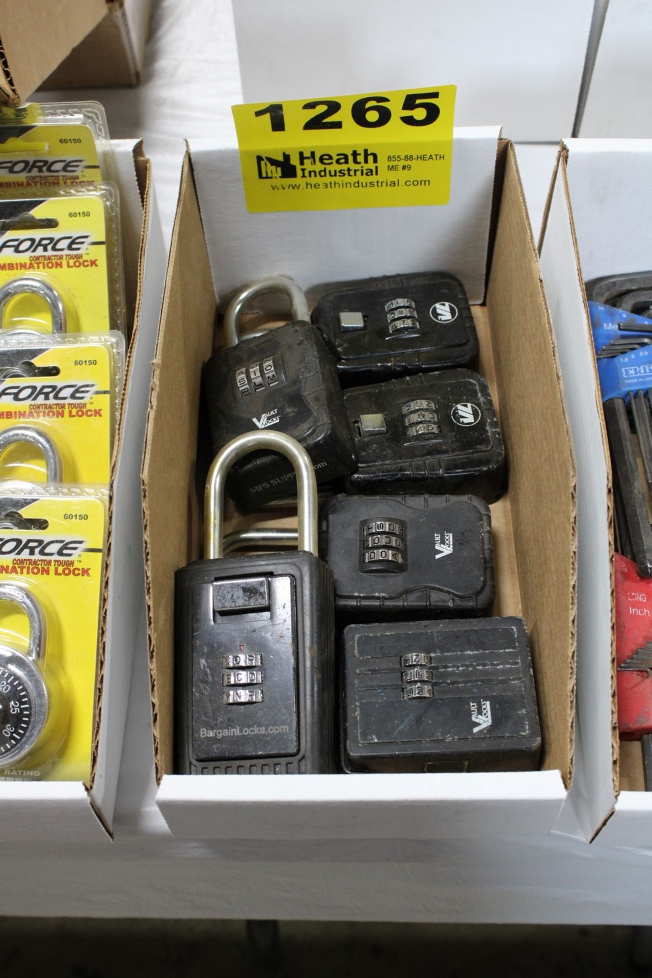 (6) COMBINATION LOCK BOXES, COMBINATIONS UNKNOWN