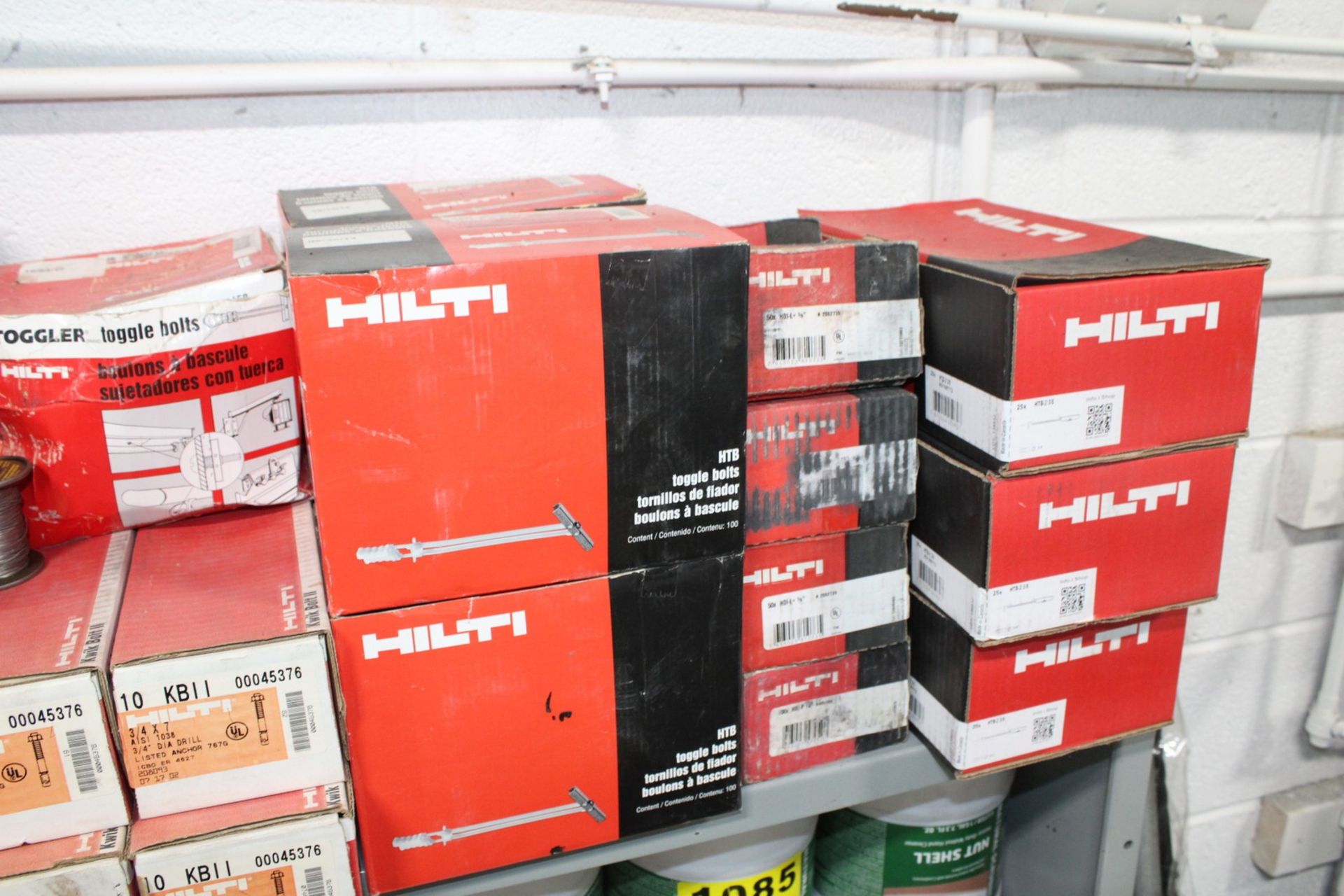 LARGE QTY OF HILTI TOGGLE BOLT ANCHORS, ETC. - Image 4 of 4
