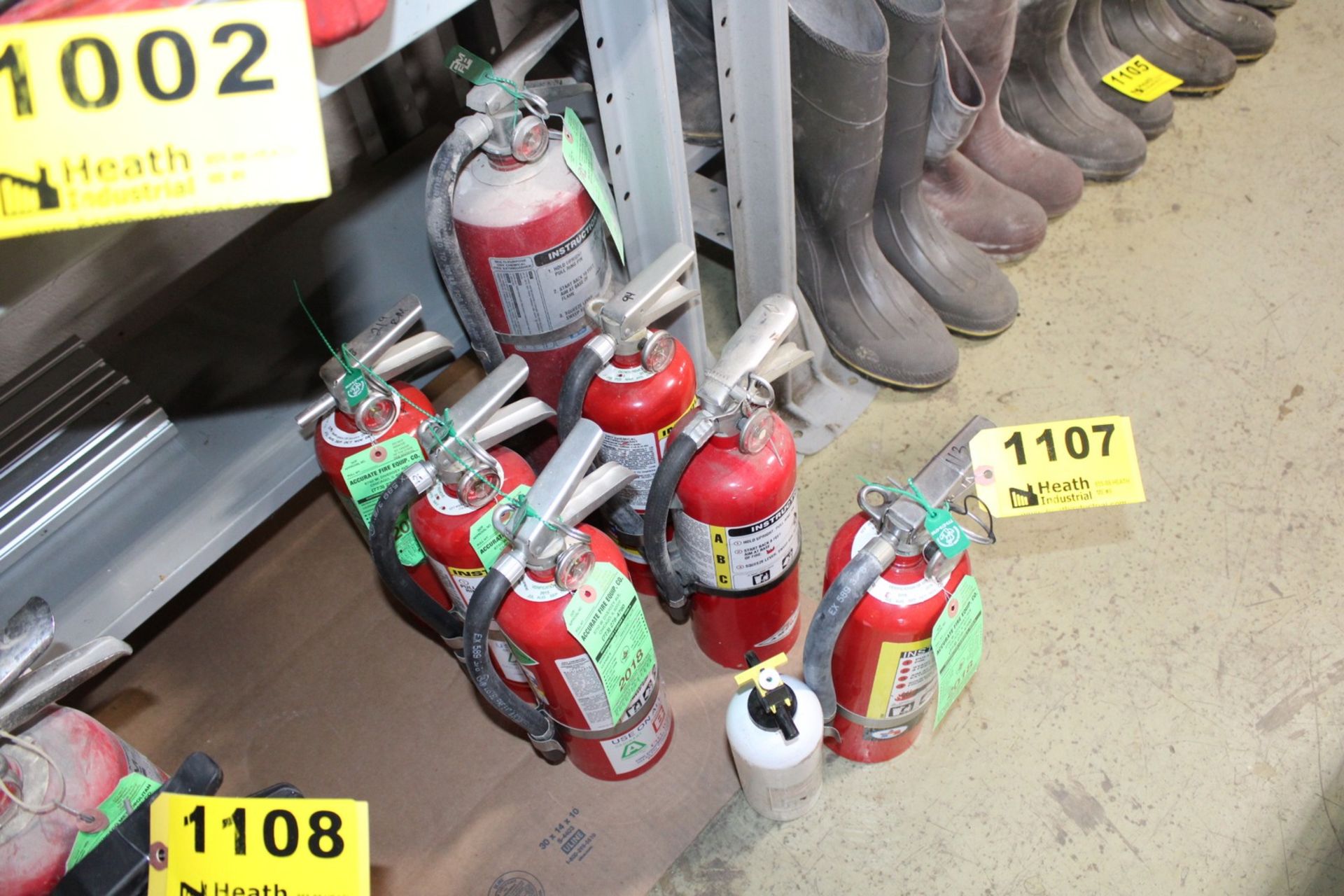 (8) ASSORTED FIRE EXTINGUISERS