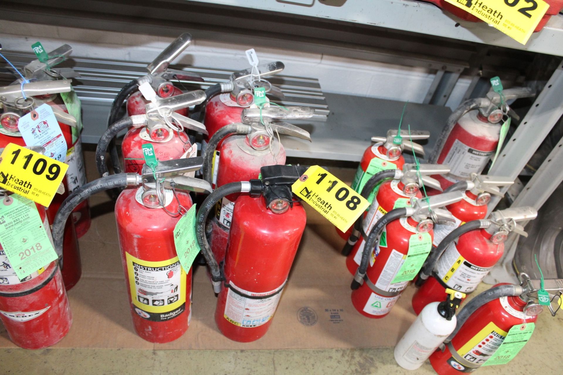 (6) ASSORTED FIRE EXTINGUISERS