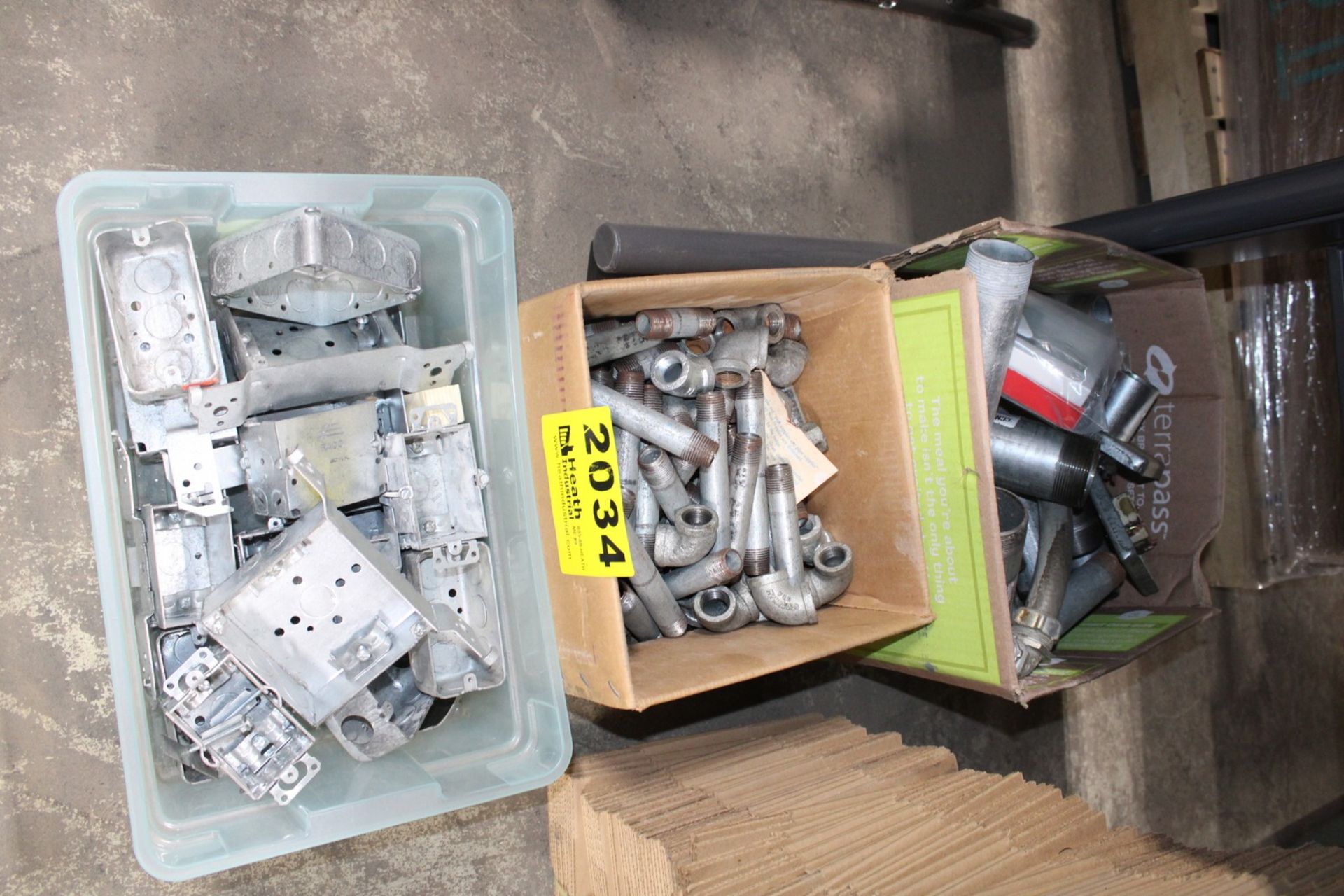 ASSORTED PIPE FITTINGS & OUTLET BOXES