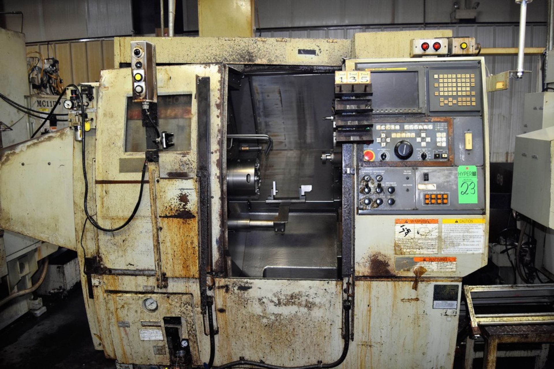 Okuma & Howa HL-20 CNC Lathe S/N: 01421 (2005), 6" x 8" 3-Jaw Chuck, 8-Position Turret, No - Image 2 of 11