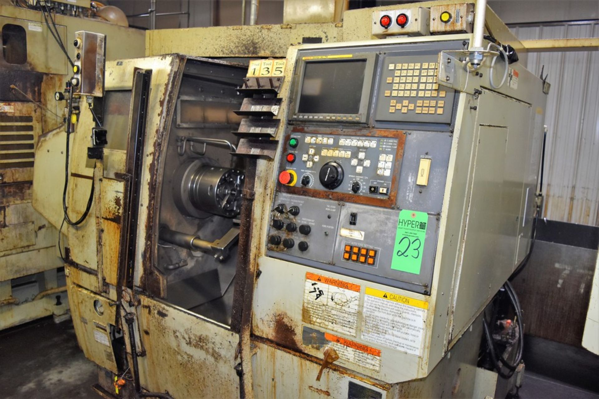 Okuma & Howa HL-20 CNC Lathe S/N: 01421 (2005), 6" x 8" 3-Jaw Chuck, 8-Position Turret, No