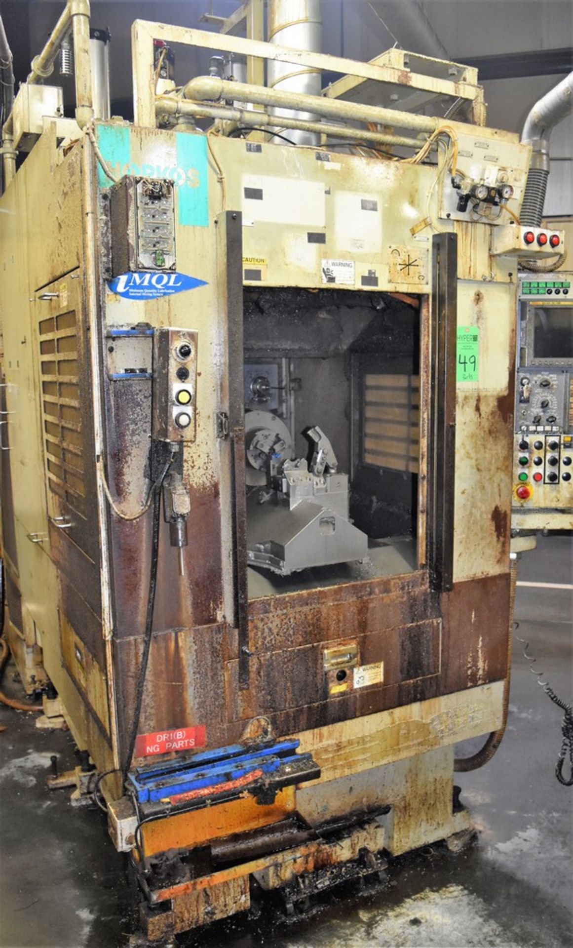 Horkos RS50H-16 3-Axis CNC Horizontal Machining CenterÂ S/N: S08695 (2005)Â 5â€ 3-Jaw Chuck on