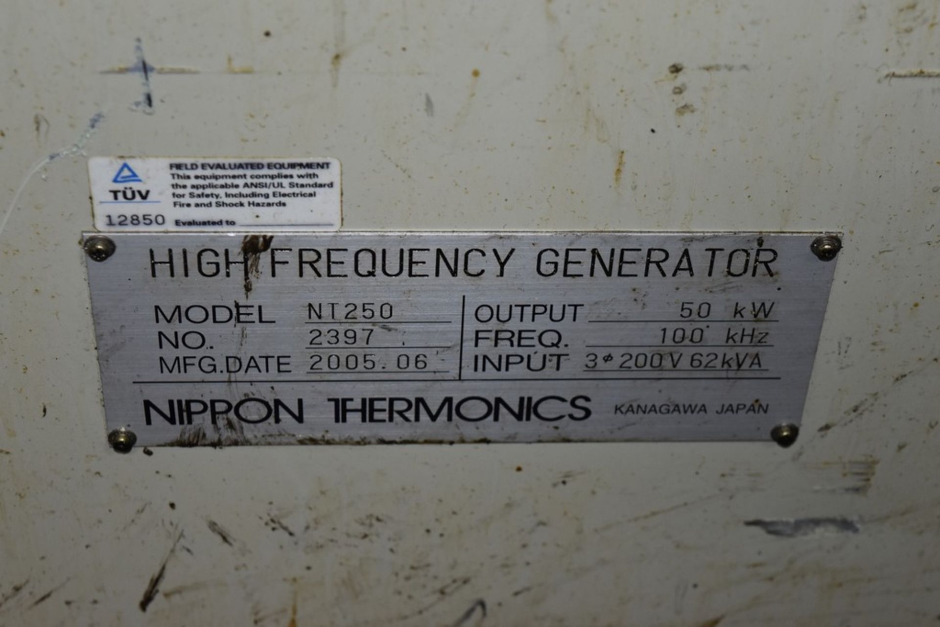 Nippon Thermonics TM-03R-1 CNC Quenching Machine S/N: 2397 (2005) Nippon ThermonicsÂ 50-KW Model: - Image 18 of 20