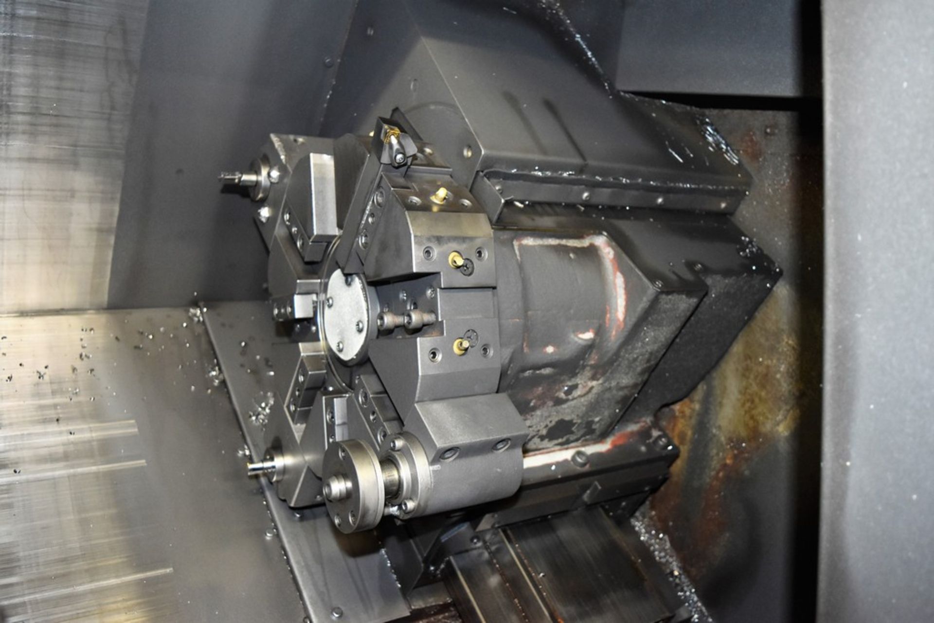 Okuma & Howa HL-20 CNC Lathe S/N: 01408 (2005), 6" x 8" 3-Jaw Chuck, 8-Position Turret, No - Image 4 of 6