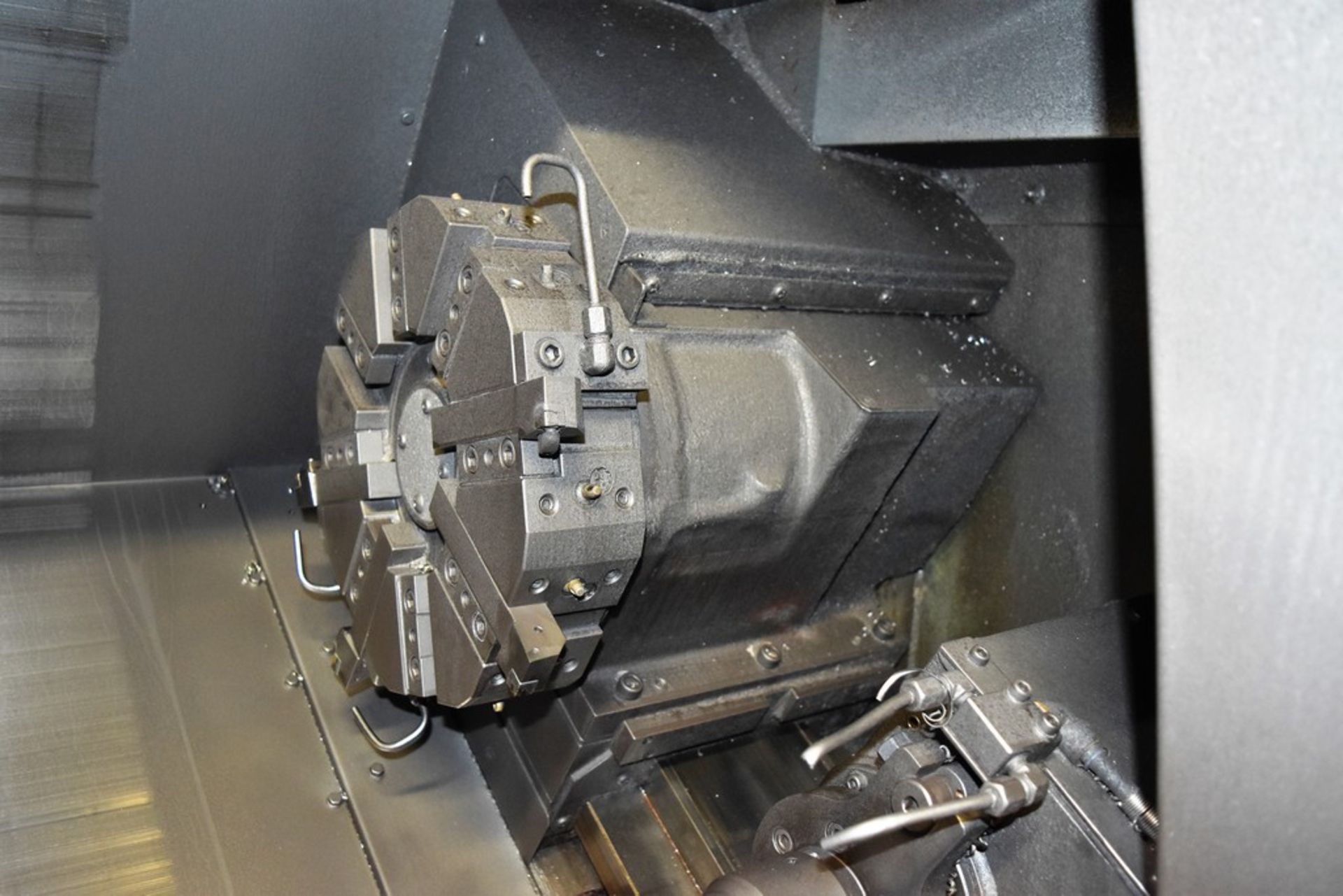 Okuma & Howa HL-20 CNC Lathe S/N: 1417 (2005), 8" 3-Jaw Chuck, 8-Position Turret, Tailstock, Coolant - Image 7 of 8