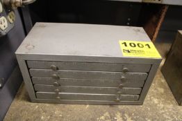 HUOT FIVE DRAWER NUMBER DRILL CABINET WITH DRILLS