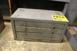 HUOT THREE DRAWER FRACTIONAL DRILL CABINET WITH DRILLS