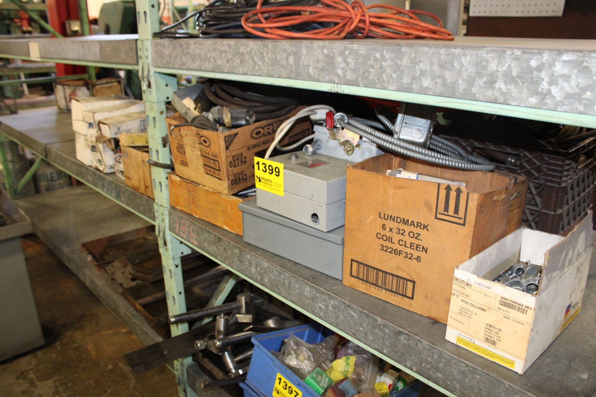 ASSORTED ELECTRICAL BOXES, BALLASTS, FITTINGS