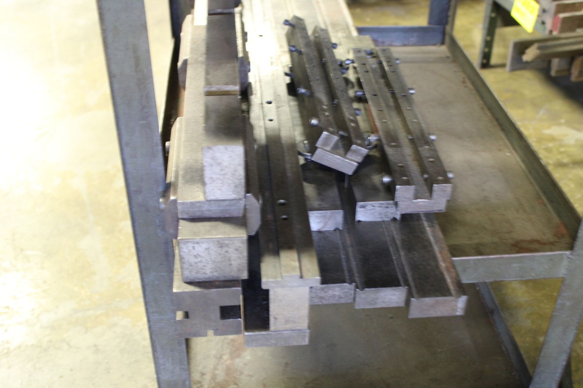 PORTABLE SHOP CART WITH ASSORTED PRESS BRAKE DIES - Image 2 of 3