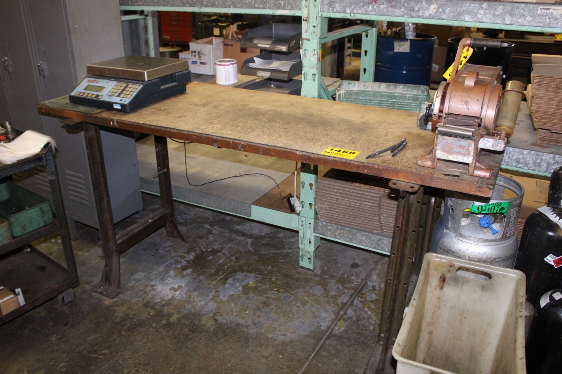 WOOD TOP WORKBENCH 72" X 24" X 35"