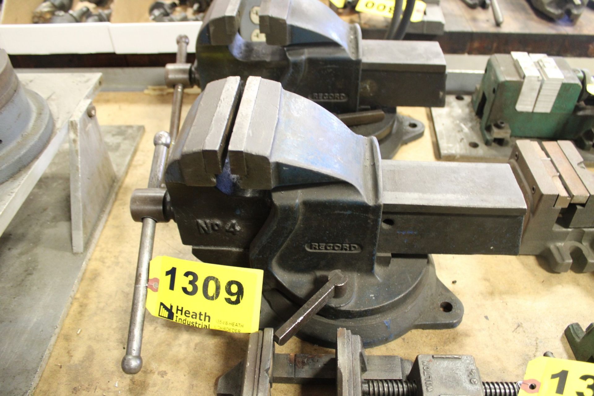 RECORD NO. 4. BENCH TOP VISE WITH ROTARY BASE