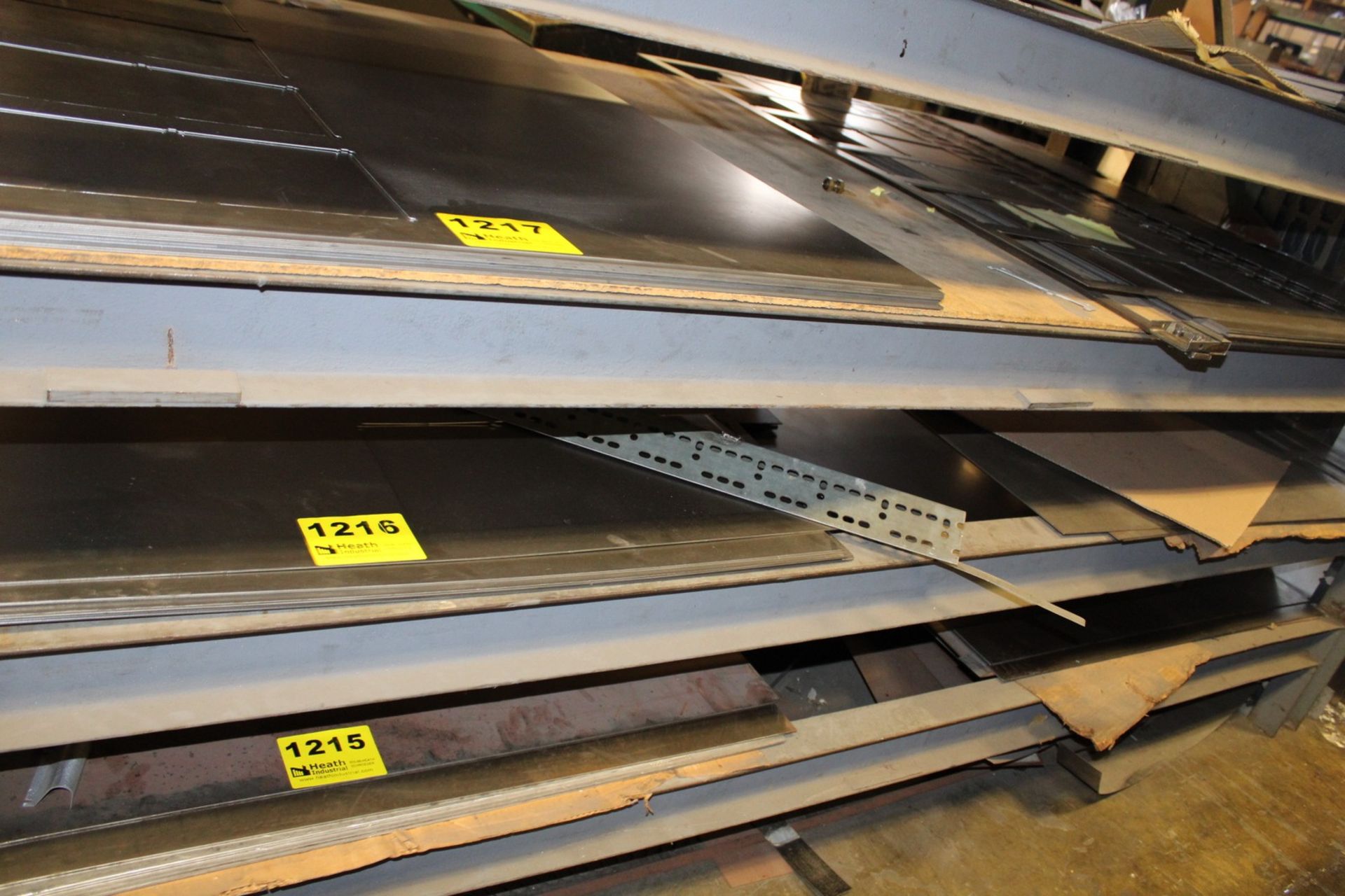 ASSORTED 1008 COLD ROLLED STEEL STOCK ON SHELF