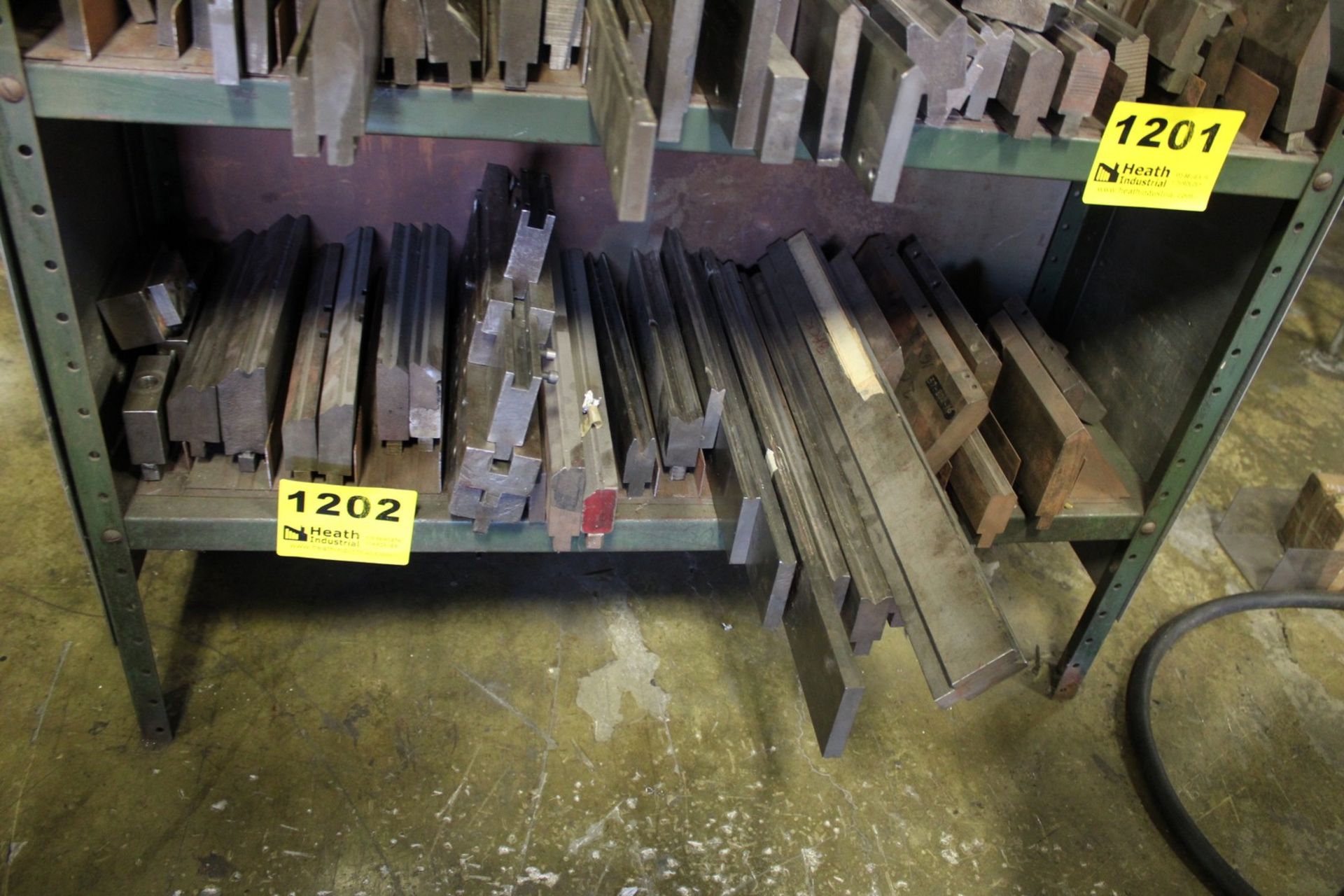 ASSORTED PRESS BRAKE DIES ON SHELF