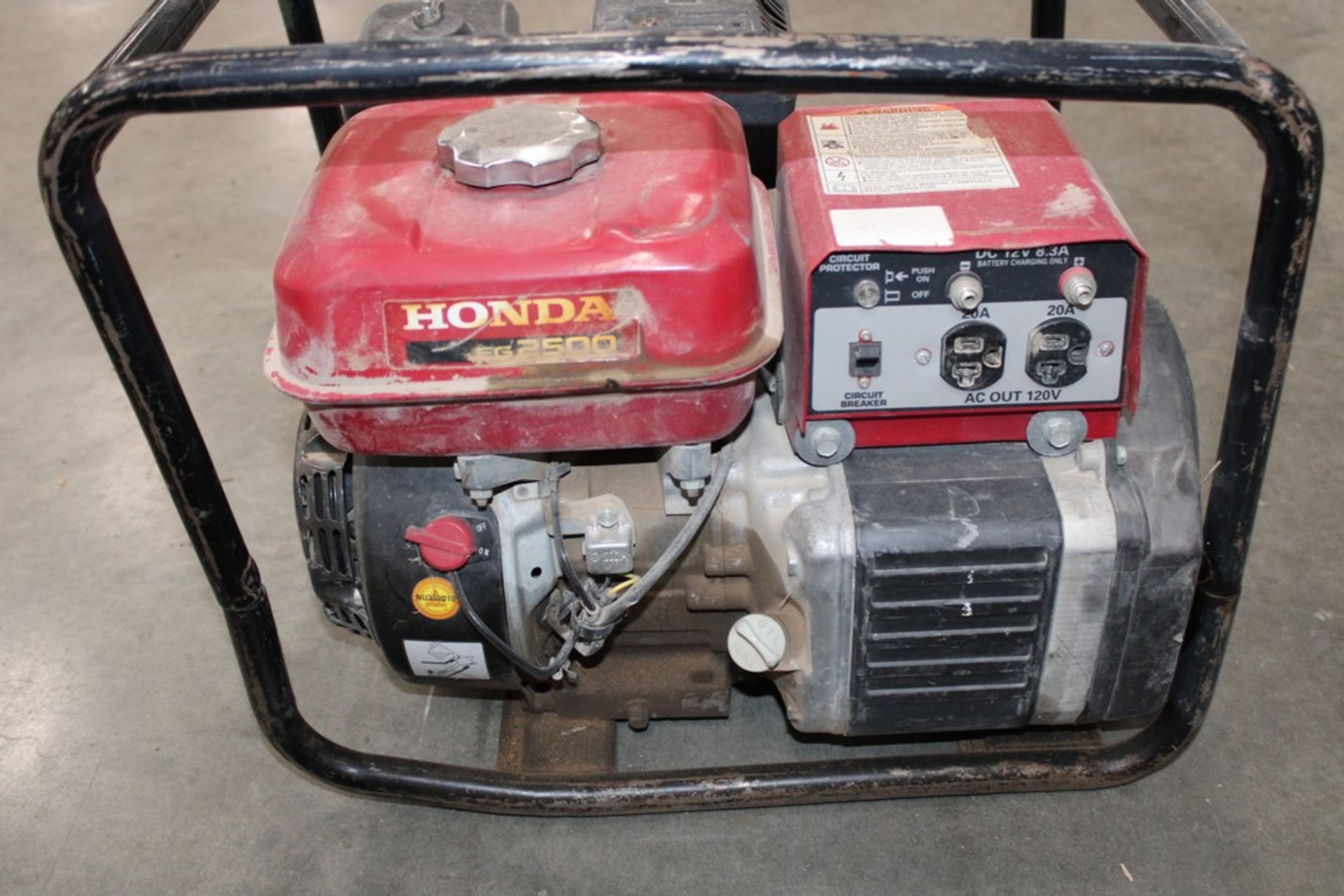HONDA MODEL EG2500 GAS POWERED GENERATOR - Image 2 of 2