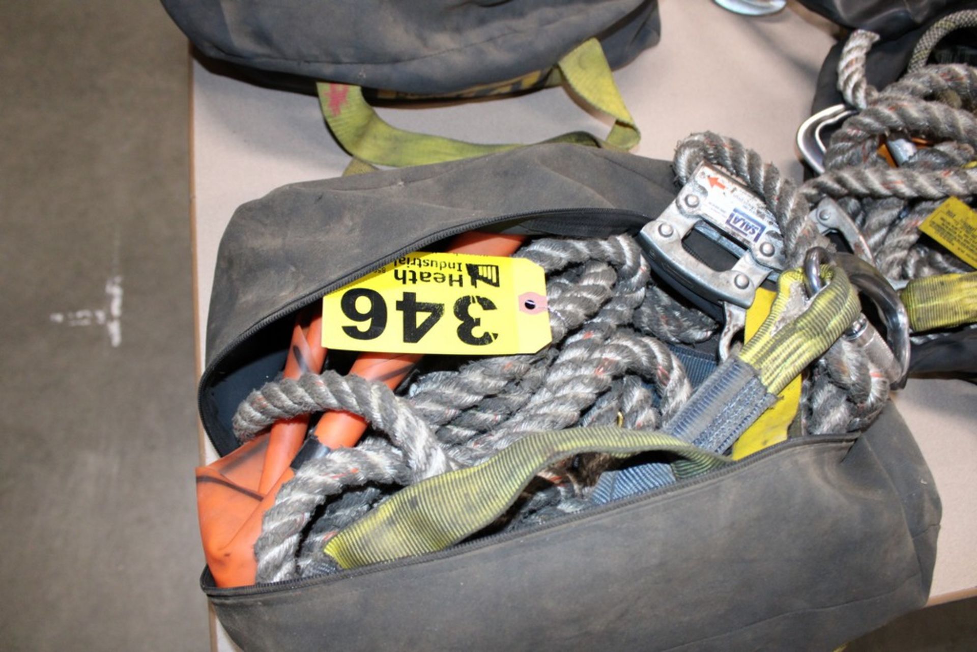 BAG OF SAFETY ROPE AND LANYARDS