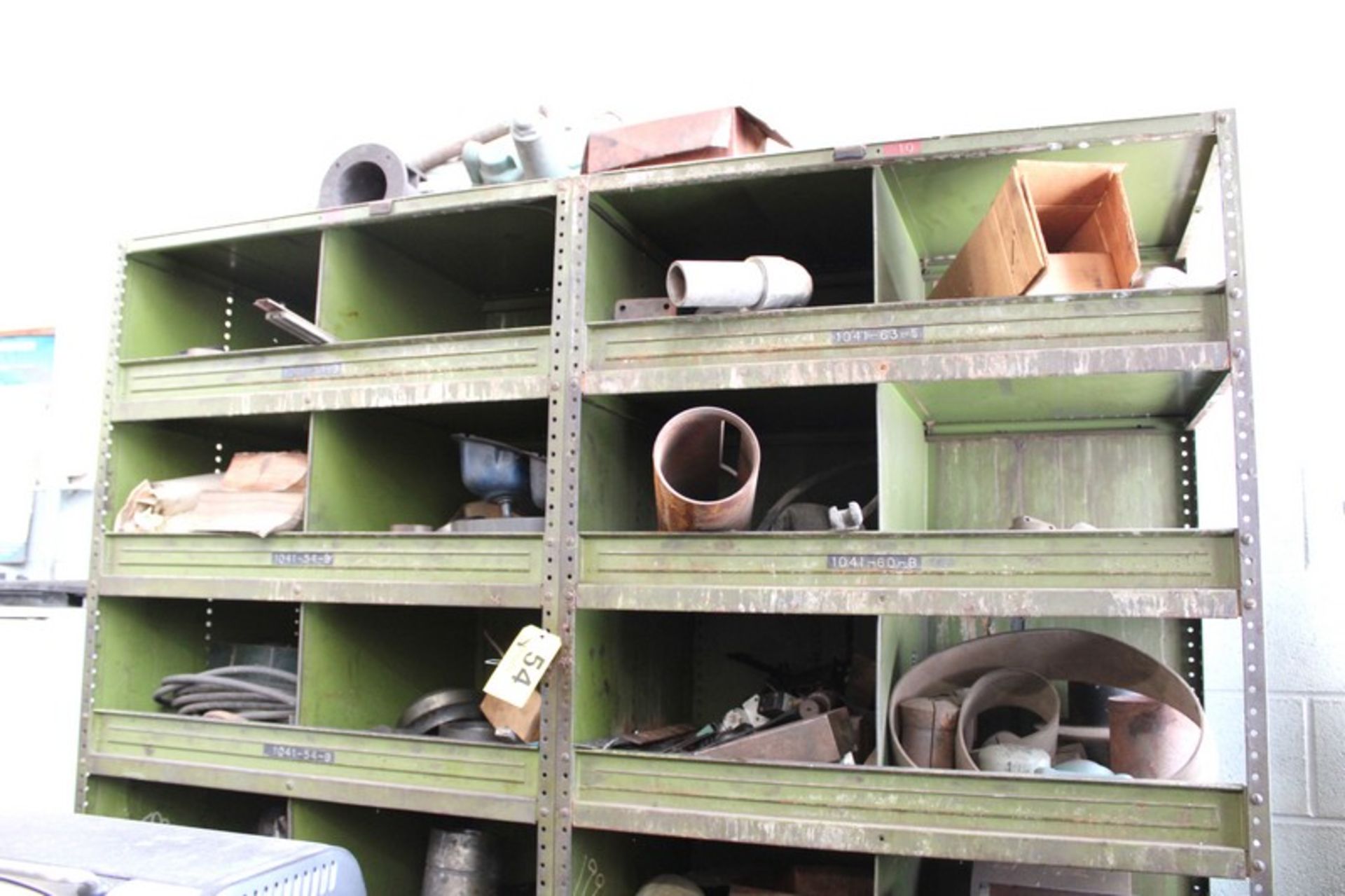 (2) STEEL STORAGE UNITS, EACH 36" X 24" X 88" WITH CONTENTS