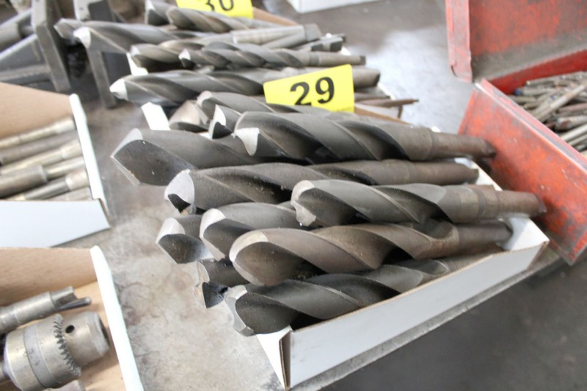 ASSORTED LARGE DRILL BITS