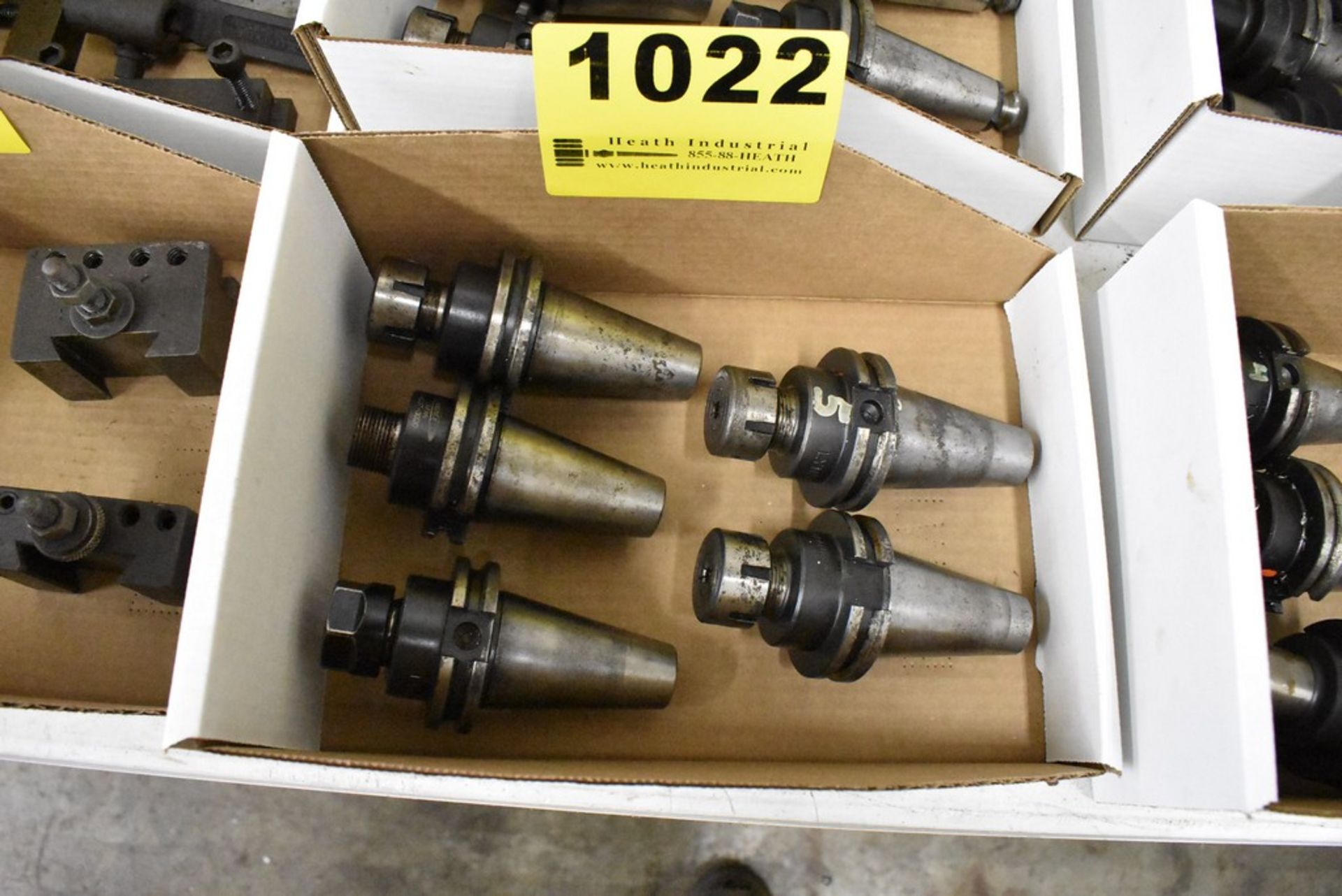 (5) CAT 40 COLLET TYPE TOOL HOLDERS