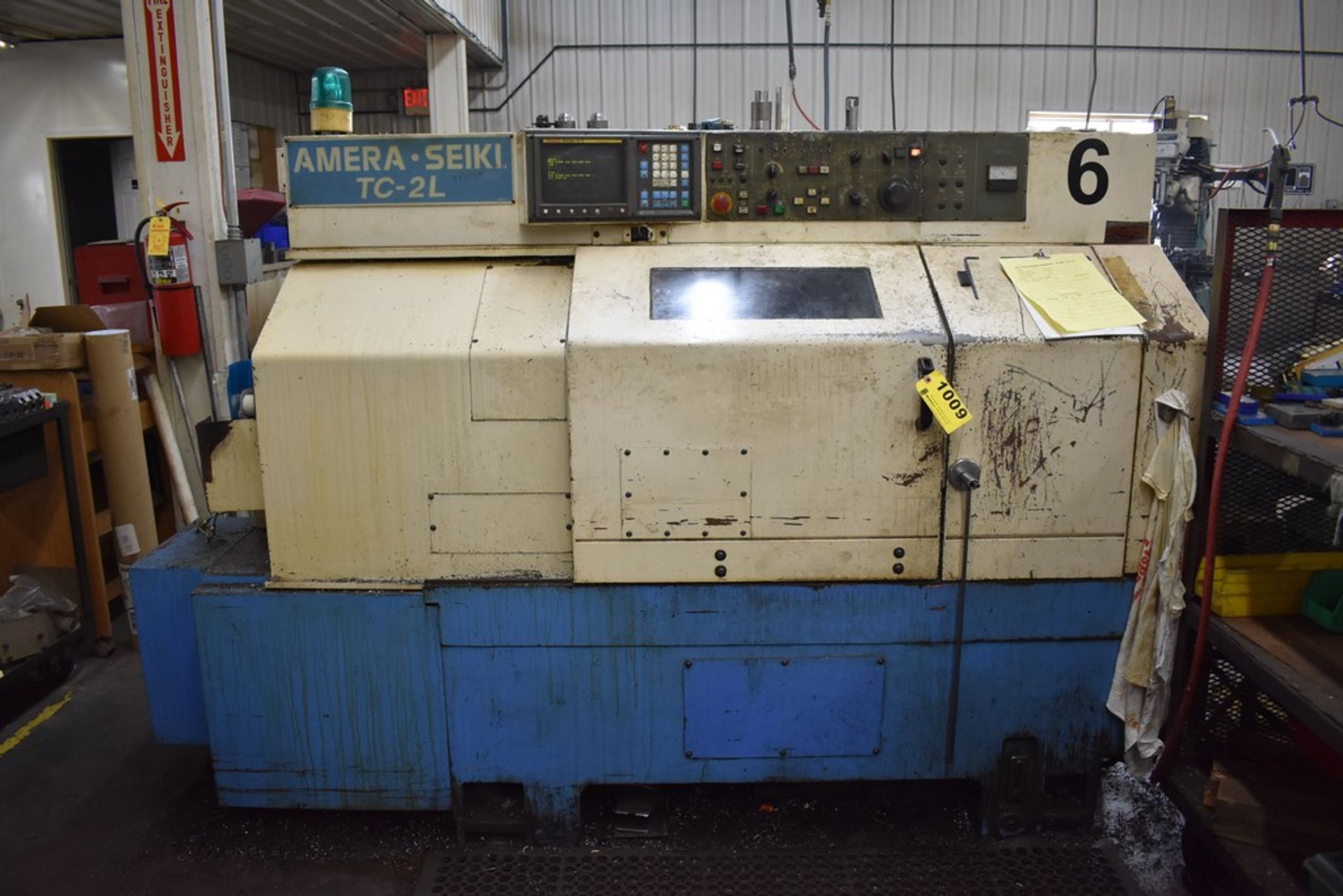 AMERA-SEIKI MODEL TC-2L CNC TURNING CENTER, S/N 78770, WITH CHUCK, TAILSTOCK, FANUC SERIES O-T - Image 2 of 17