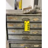FOUR DRAWER PARTS CABINET WITH CONTENTS