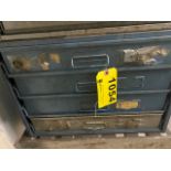 FOUR DRAWER PARTS CABINET WITH CONTENTS