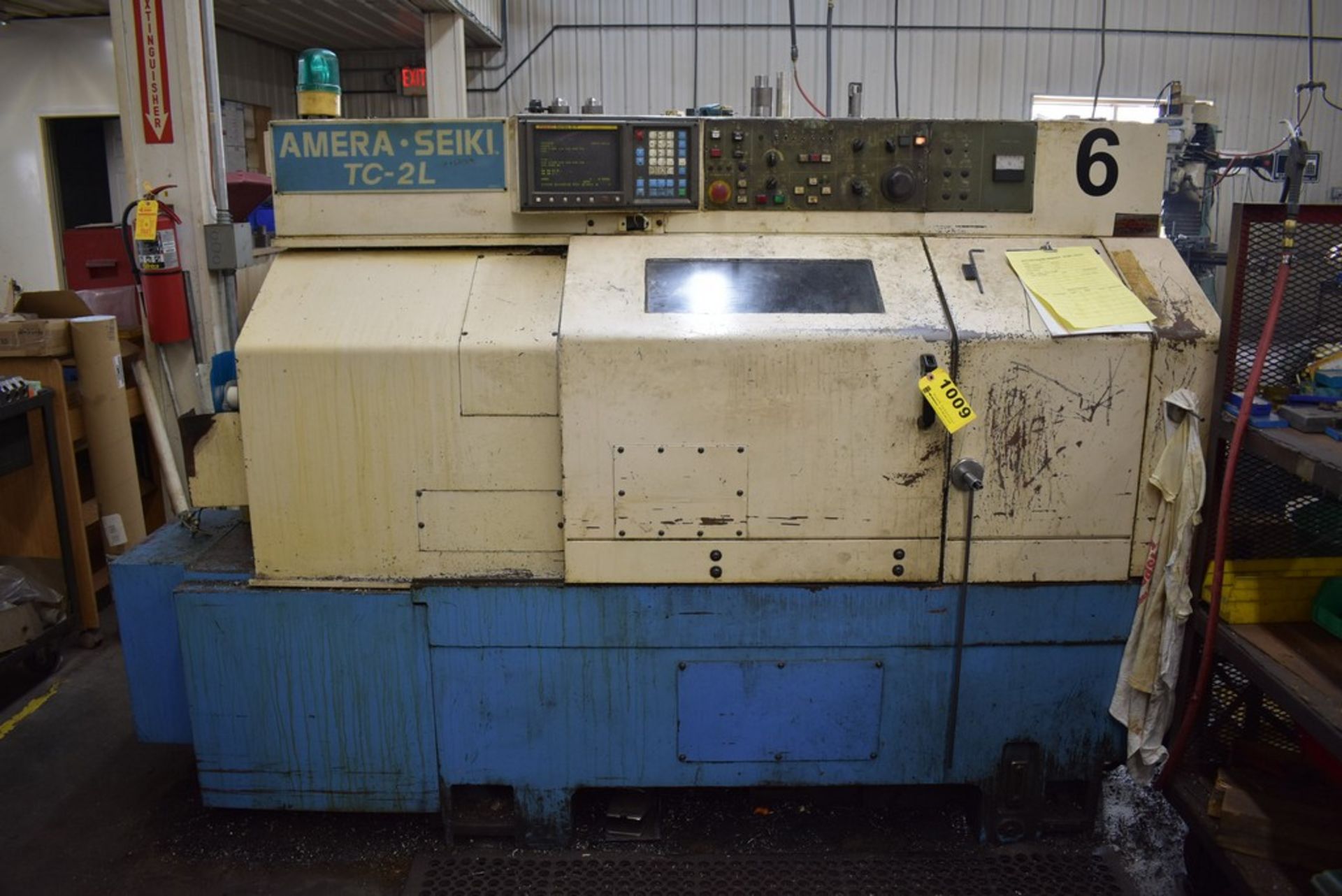 AMERA-SEIKI MODEL TC-2L CNC TURNING CENTER, S/N 78770, WITH CHUCK, TAILSTOCK, FANUC SERIES O-T - Image 3 of 17