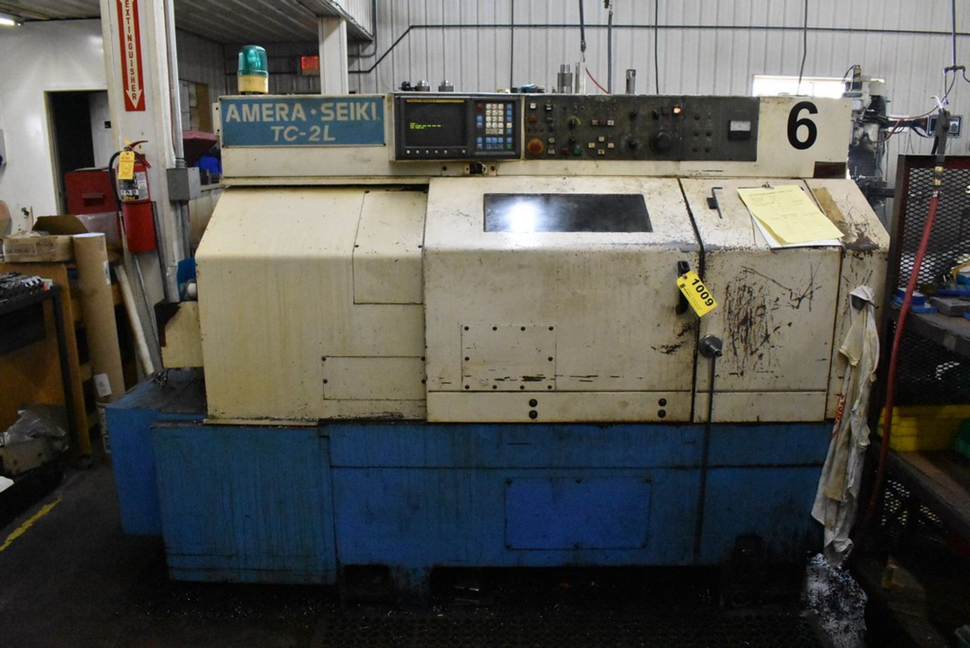 AMERA-SEIKI MODEL TC-2L CNC TURNING CENTER, S/N 78770, WITH CHUCK, TAILSTOCK, FANUC SERIES O-T