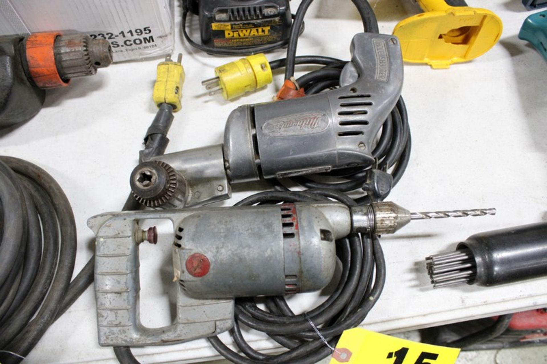 (2) ASSORTED ELECTRIC DRILLS