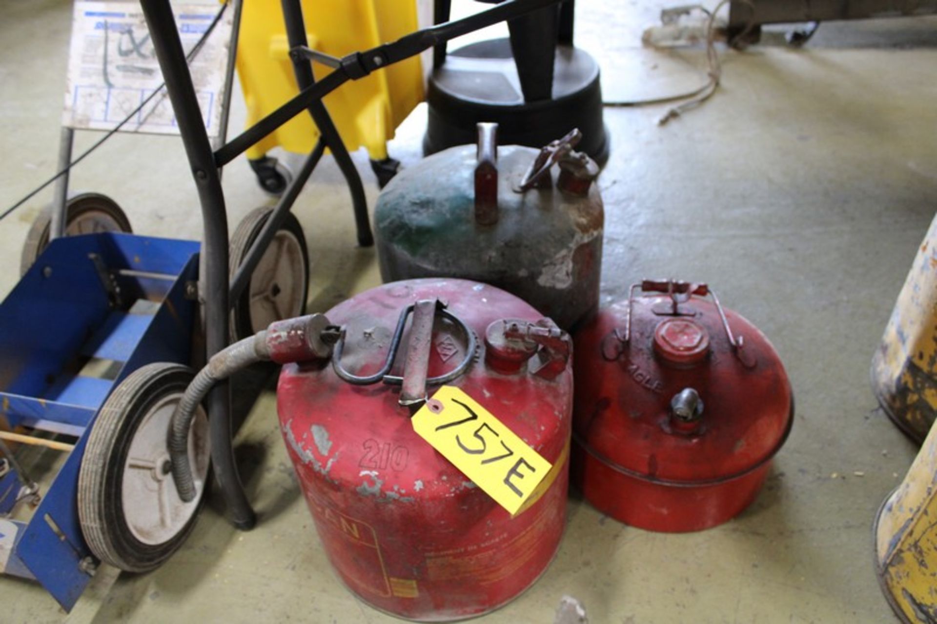 (2) SAFETY FUEL CANS & (1) FUEL CAN